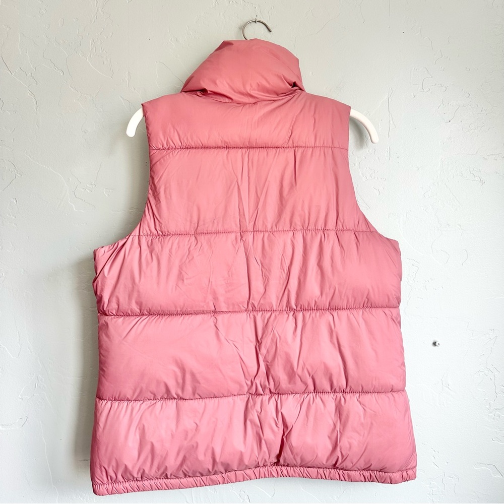 Old Navy Women's Dusty Rose Mauve Pink Puffer Vest‎ Size Medium EUC Cabincore - Picture 2 of 4